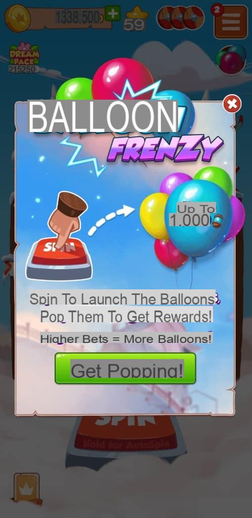 Balloon Frenzy en Coin Master, ¿qué es el evento Balloon Frenzy?